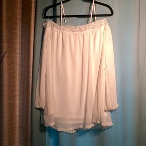 White off the shoulder blouse